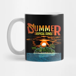 Tropical Summer Sunset Mug